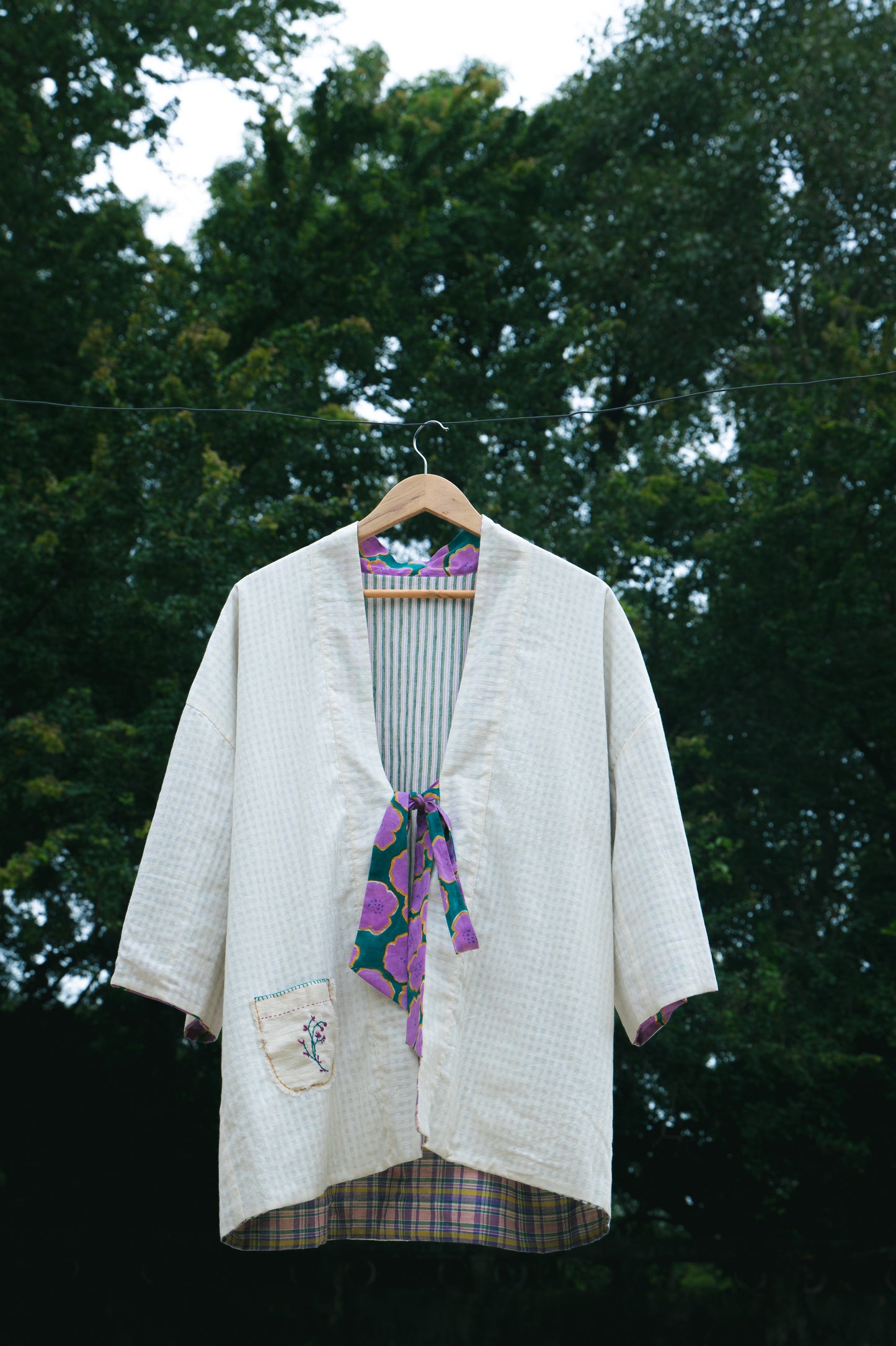 Blooming reversible jacket