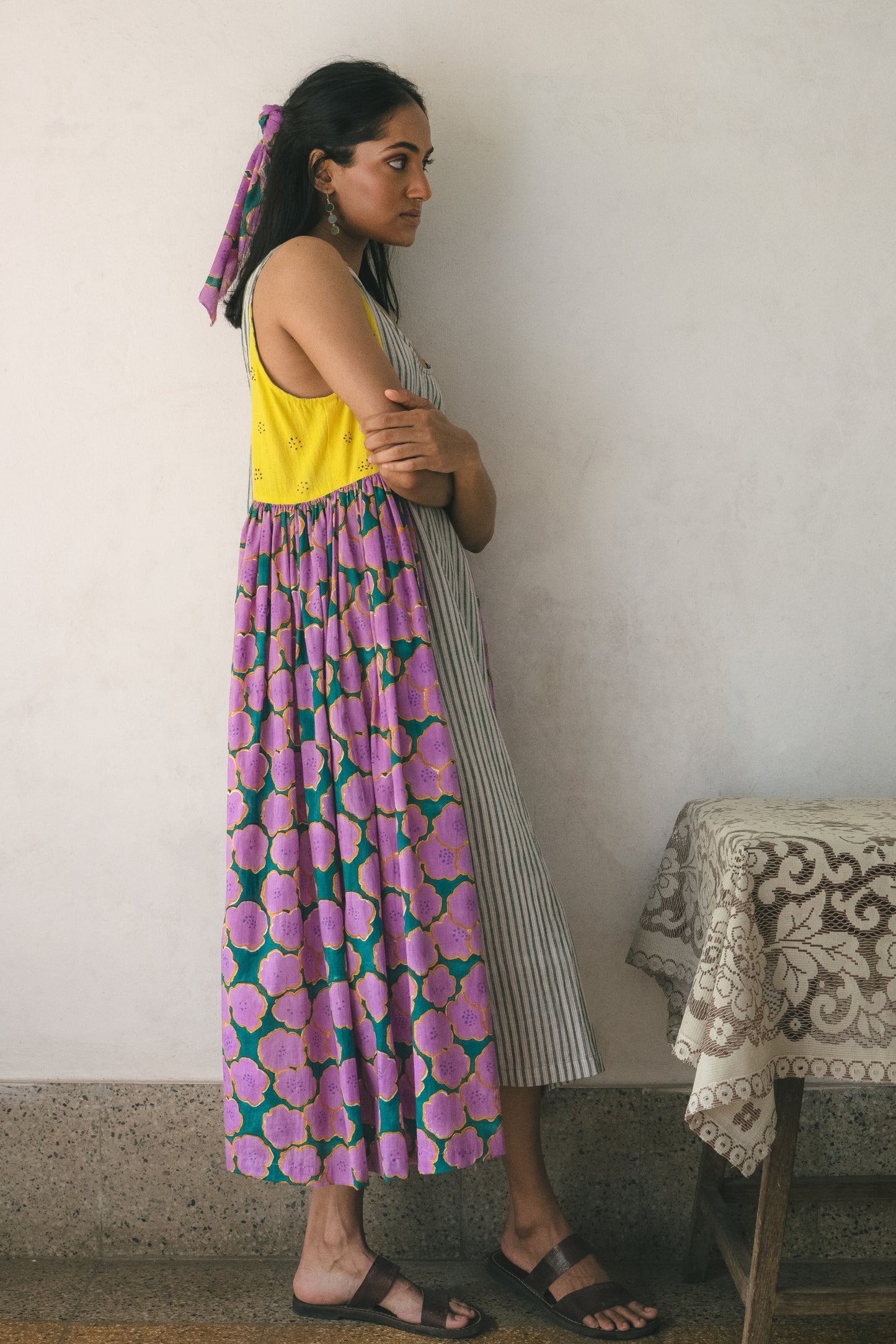 Blooming patchwork dress