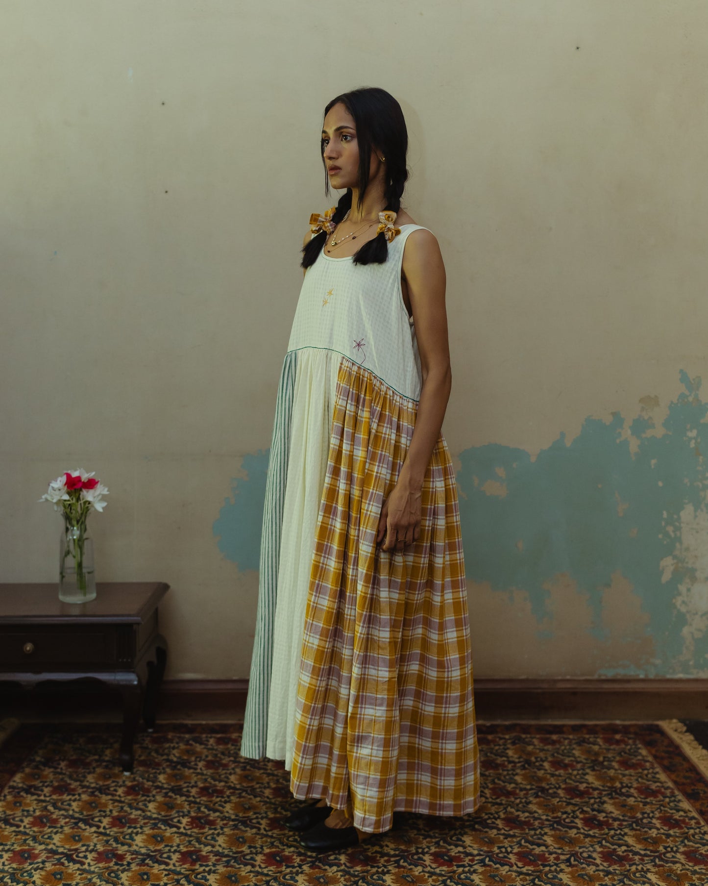 'Saki' patchwork dress
