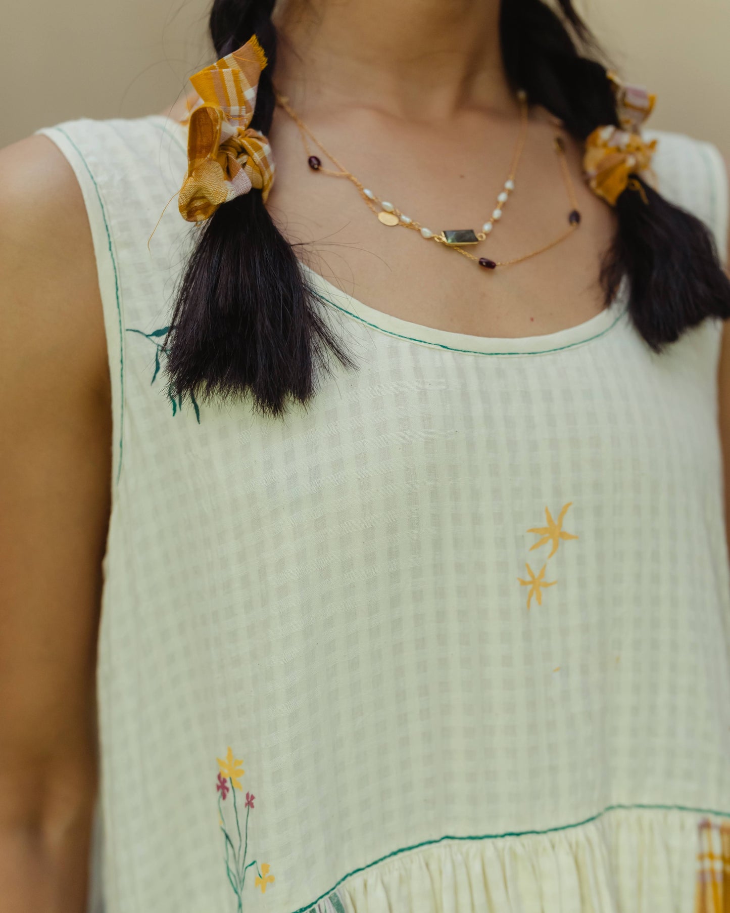 'Saki' patchwork dress