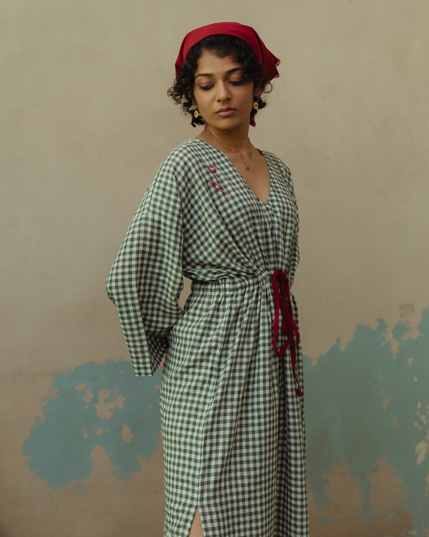 'Yuka' kaftan style dress