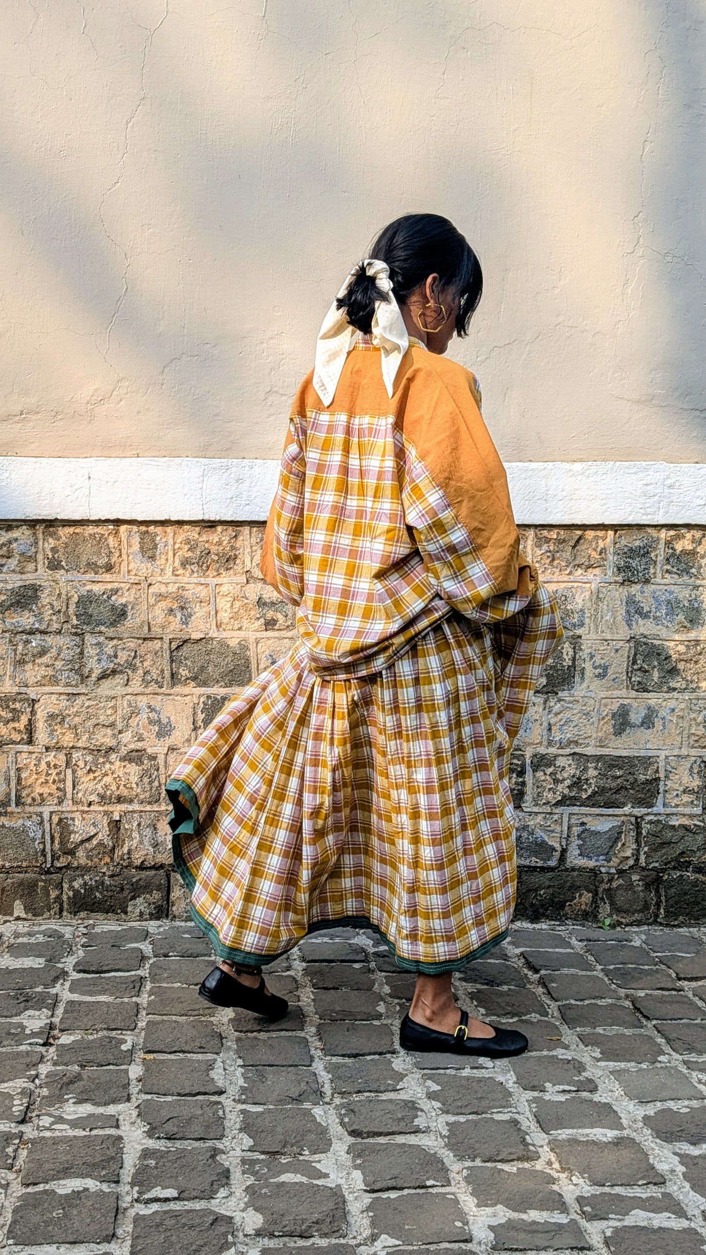 Ella long gathered skirt