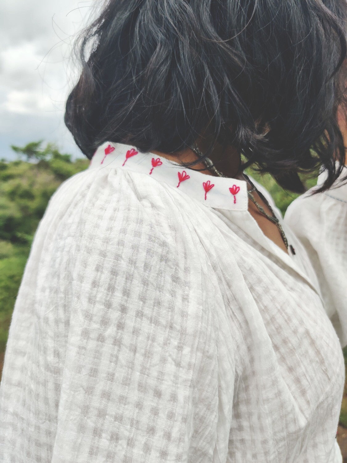 Classic White Checkered Shirt