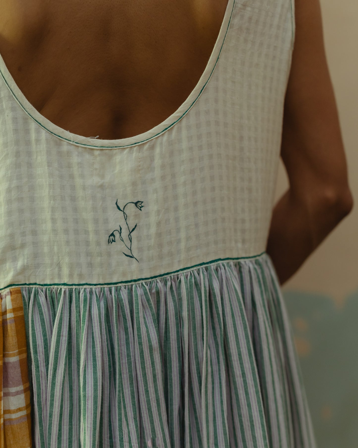 'Saki' patchwork dress